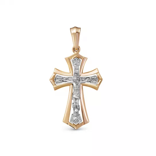 крестик 585 нательный, на шею