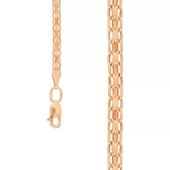 браслет 585, плетение бисмарк машинный, длина 17 см