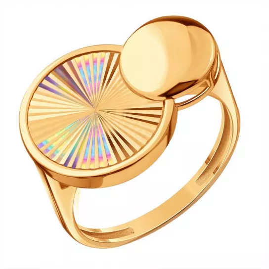 Золотое кольцо 585, женское, размер 18.5