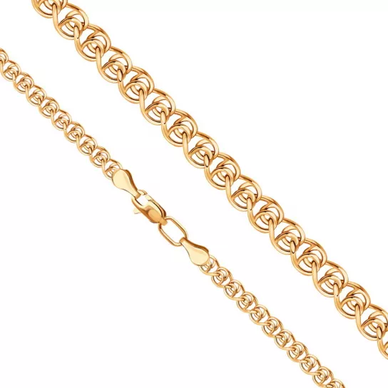 Золотая цепочка 585 на шею, длина 50 см