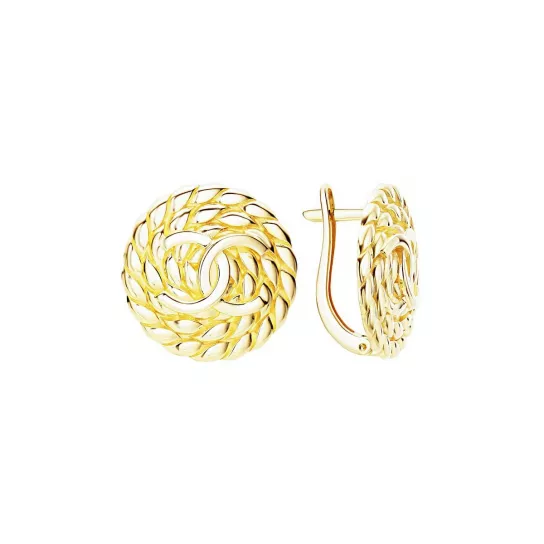 Золотые серьги 585, женские