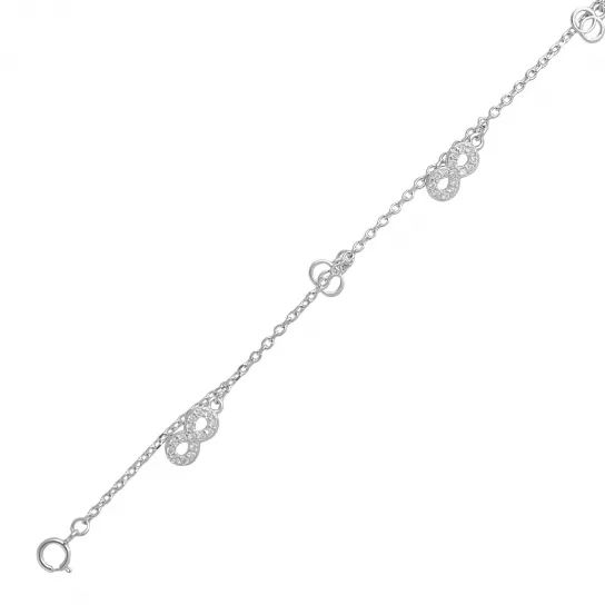 браслет 925, плетение фантазийное, длина 24 см