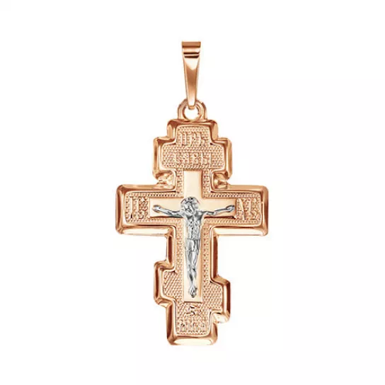 крестик 585 нательный, на шею