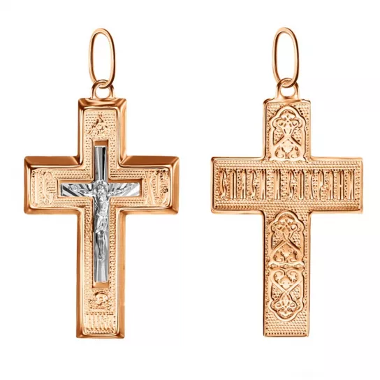 крестик 585 нательный, на шею