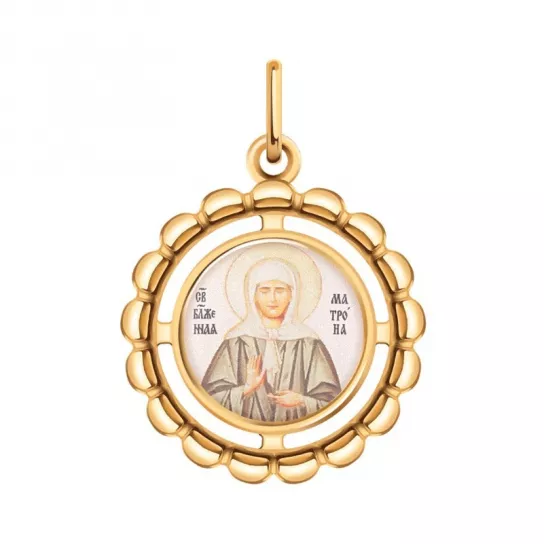 Икона с эмалью из золота