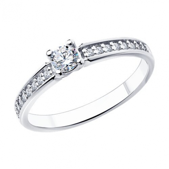 Серебряное кольцо 925, женское, размер 16.5