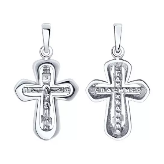 крестик 925 нательный, на шею