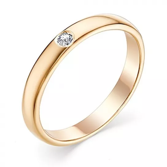 Золотое кольцо 585, женское, размер 18.5