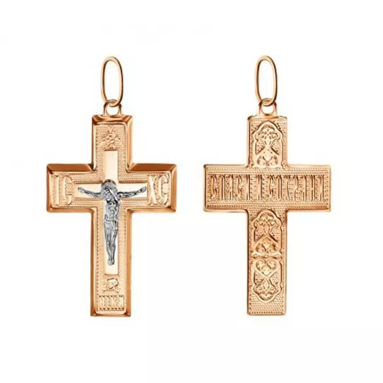 крестик 585 нательный, на шею