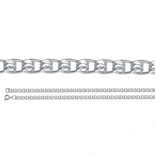 Серебряная цепочка 925 на шею, длина 60 см