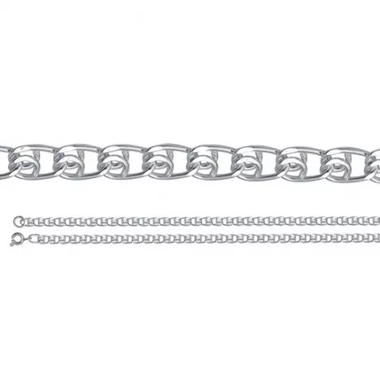 Серебряная цепочка 925 на шею, длина 60 см