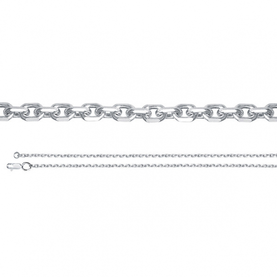 Серебряная цепочка 925 на шею, длина 55 см