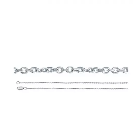 Серебряная цепочка 925 на шею, длина 50 см