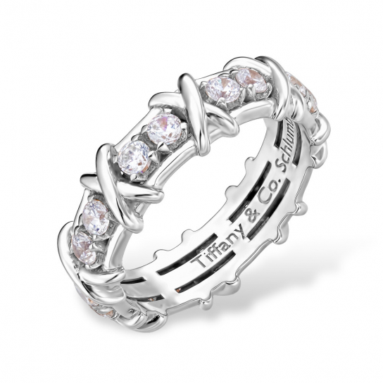 Серебряное кольцо 925, женское, с фианитом, размер 18.5