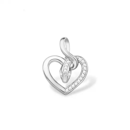 Серебряная подвеска 925, женская, с фианитом