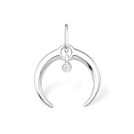 Серебряная подвеска 925, с фианитом