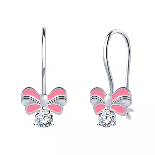 Серьги детские из серебра