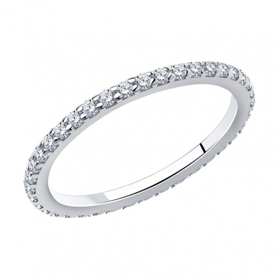 Серебряное кольцо 925, женское, размер 15.5