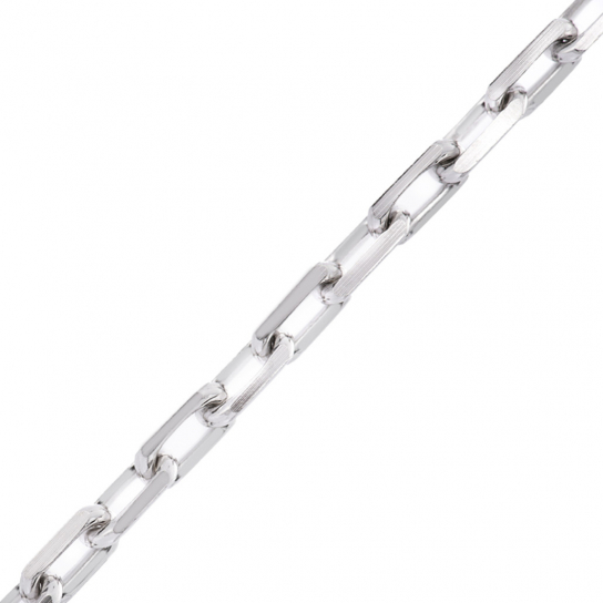 Серебряная цепочка 925 на шею, плетение якорное, длина 55 см