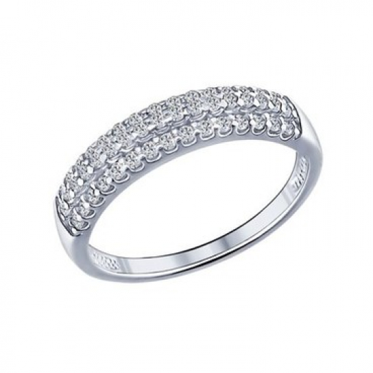 Серебряное кольцо 925, женское, размер 17.5