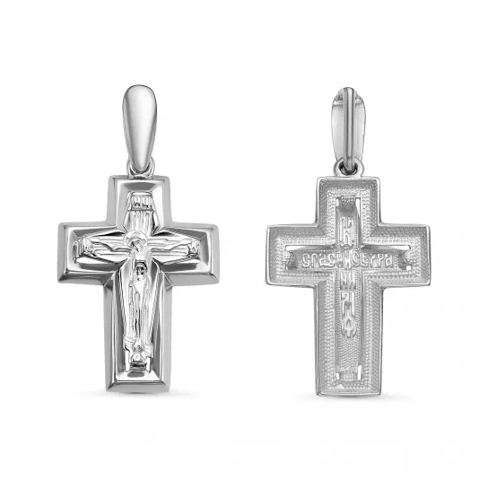 крестик 925 нательный, на шею