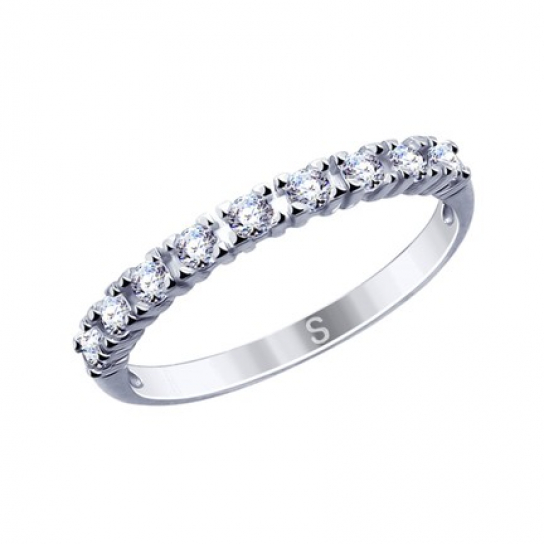 Серебряное кольцо 925, женское, размер 17.5